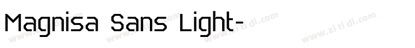 Magnisa Sans Light字体转换